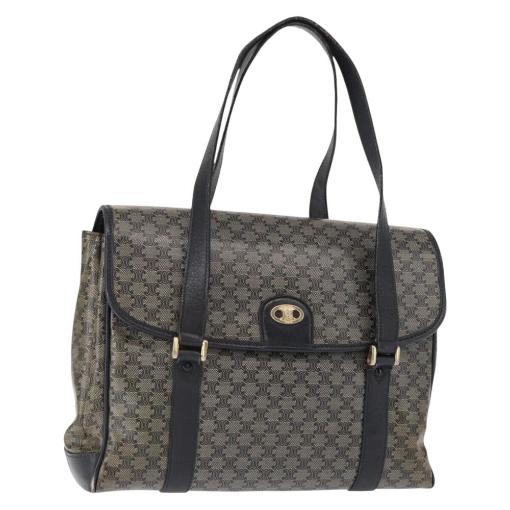 Celine Vintage Macadam Canvas and Leather